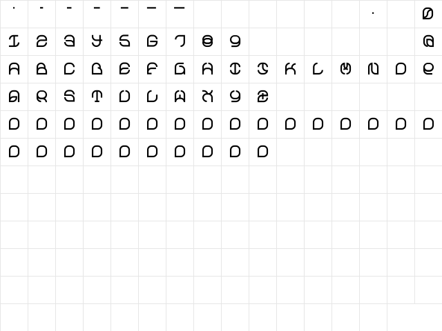 Z_exMastang Regular Character Map Z_exMastang Regular Character Map