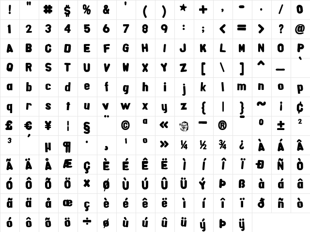 AlphaFridgeMagnets Regular Character Map AlphaFridgeMagnets Regular Character Map