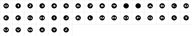 AlphaShapes circles Normal Character Map