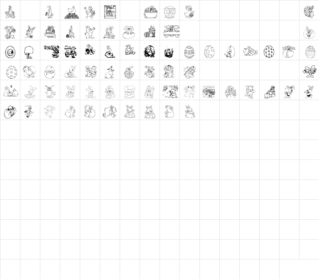NewSymbolFont Regular Character Map NewSymbolFont Regular Character Map