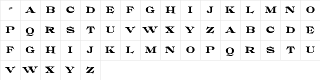 Extra HPLHS Character Map