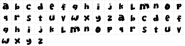 EyeOnlyHaveEyesForYou Regular Character Map EyeOnlyHaveEyesForYou Regular Character Map