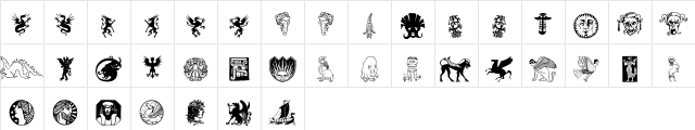 Fabeldyr Regular Character Map