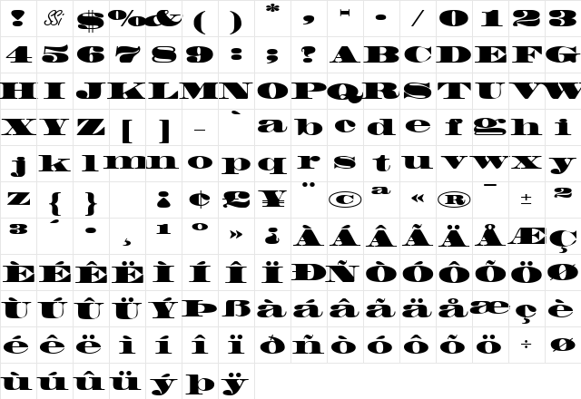 FacadeSSK Black Character Map