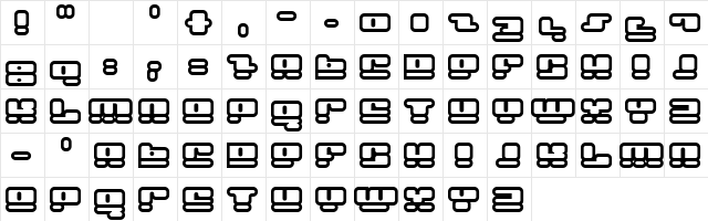 Face plant hollow 2 Regular Character Map