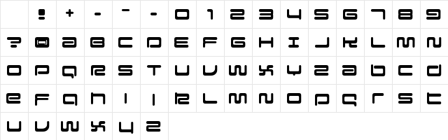 Falcon Regular Character Map Falcon Regular Character Map