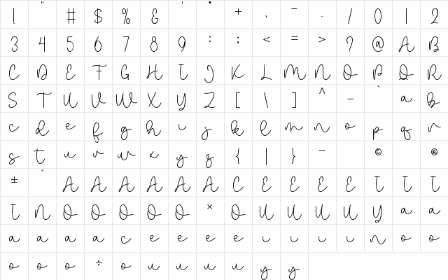 Family Monoline Duo Regular Character Map Family Monoline Duo Regular Character Map
