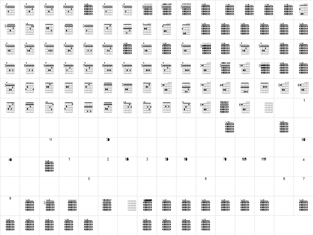FarHat Regular Character Map FarHat Regular Character Map