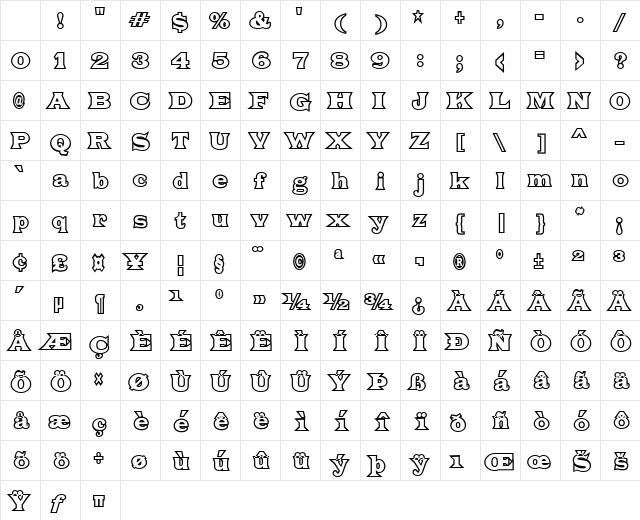 Fat Legs Outline Semi-expanded Heavy Character Map Fat Legs Outline Semi-expanded Heavy Character Map