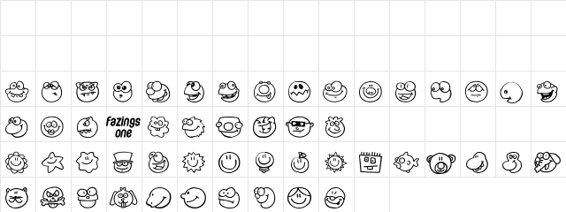 Fazings one Regular Character Map
