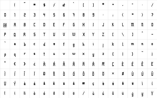 Fcraft Sidarta Regular Character Map Fcraft Sidarta Regular Character Map