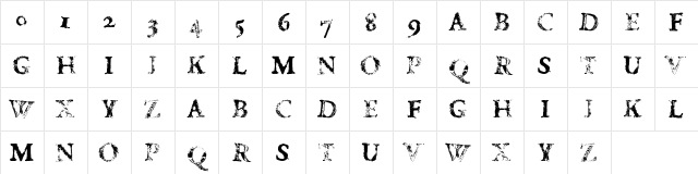 FD Carimboh Medium Character Map