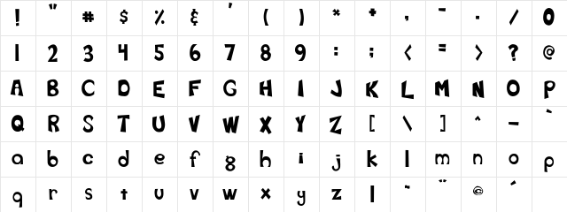Fearth Regular Character Map