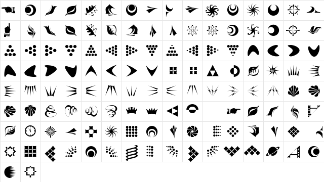 Altemus Regular Character Map