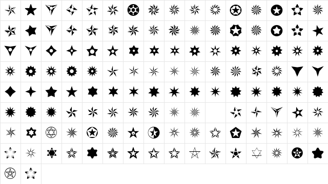 Altemus Regular Character Map