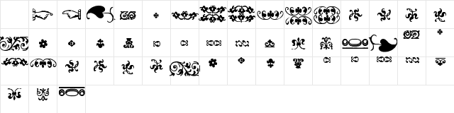 IM FELL FLOWERS 2 Regular Character Map IM FELL FLOWERS 2 Regular Character Map