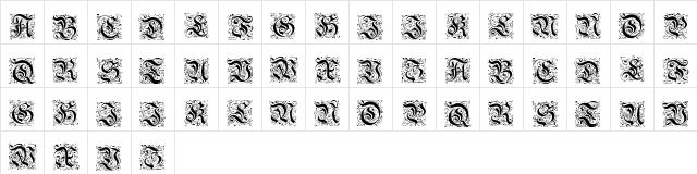 Feinsliebchen Barock Regular Character Map