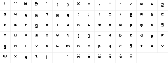 Felvetica Regular Character Map