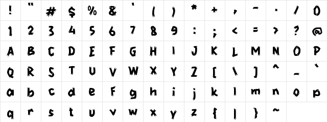 f Farek Regular Character Map f Farek Regular Character Map