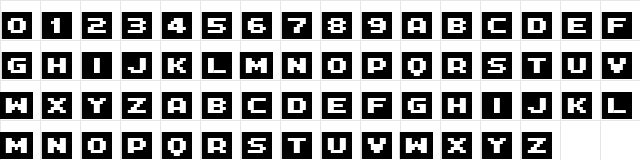 FFF Interface04b Regular Character Map