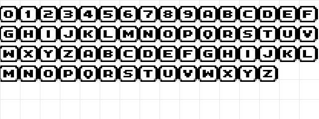 FFF Interface05b Regular Character Map