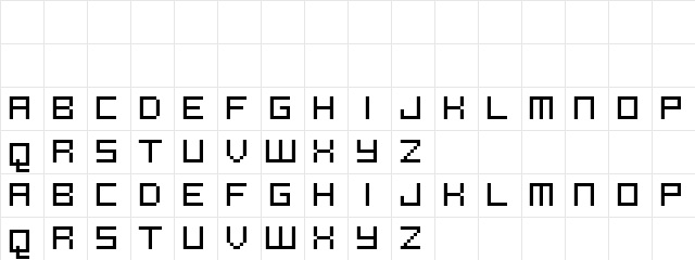 FFF Reaction Condensed Regular Character Map