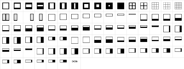 FFX Windows Normal Character Map