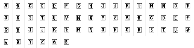 New Regular Character Map