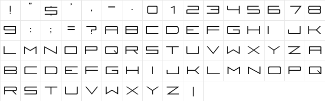 Fireye GF Regular Character Map