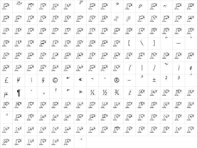 Fishdance Becker Normal Character Map