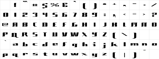 $Five Double Zero Regular Character Map
