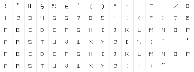 Fixier Light Regular Character Map