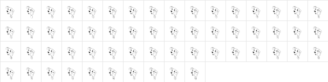 FL Firehouse Pup Regular Character Map FL Firehouse Pup Regular Character Map