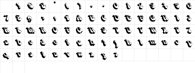 FlashbackExtended Regular Character Map