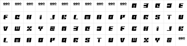 FLOPPY DISK 2 Character Map