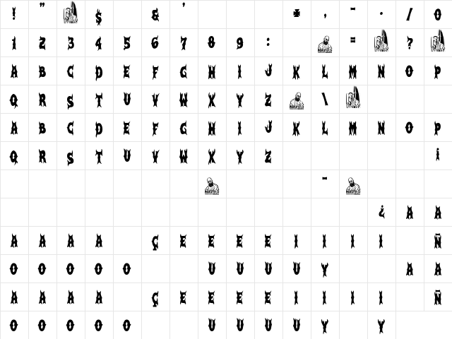 Ass Flavour Regular Character Map