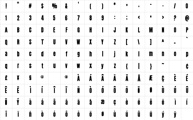 Amazing Paradise Regular Character Map Amazing Paradise Regular Character Map