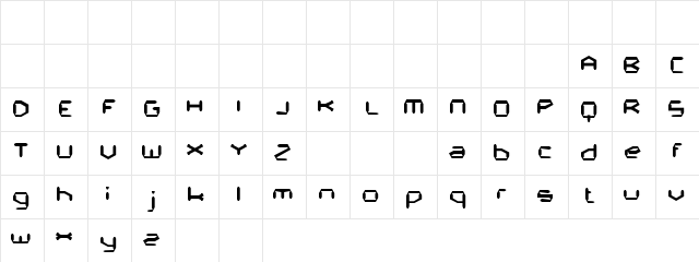 Flotsam Astronaut Regular Character Map