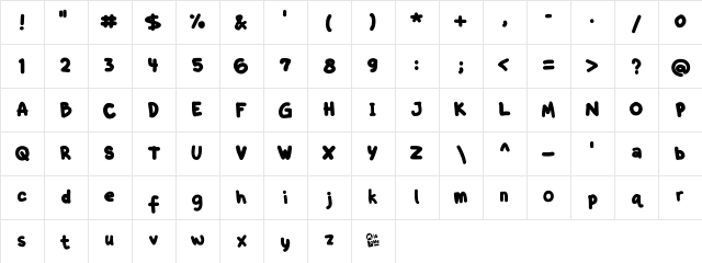 Font untuk Ibu Regular Character Map Font untuk Ibu Regular Character Map