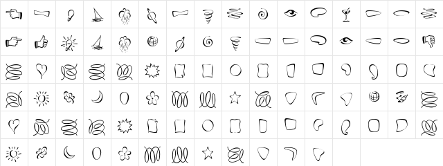 Fontesque Ornaments Character Map