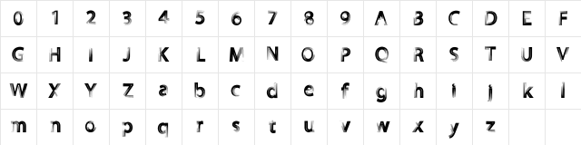 FOREVER 7entin demo Regular Character Map