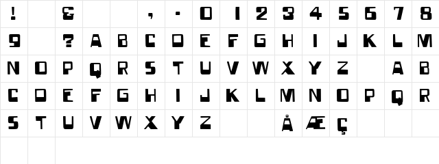 ForgottenWorld Regular Character Map ForgottenWorld Regular Character Map