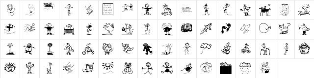ForKids Regular Character Map ForKids Regular Character Map