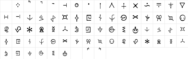 Futurama Alien Alphabet One Regular Character Map Futurama Alien Alphabet One Regular Character Map