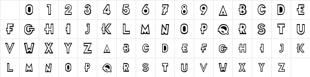 Futurama Title Font Regular Character Map Futurama Title Font Regular Character Map