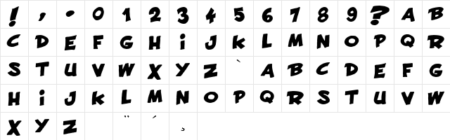 Francobelge Regular Character Map Francobelge Regular Character Map