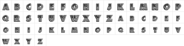 American Dream Regular Character Map