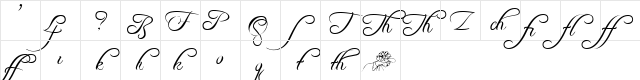 Freebooter Script - Alts Regular Character Map Freebooter Script - Alts Regular Character Map
