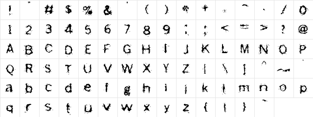 Freemason Blah Character Map