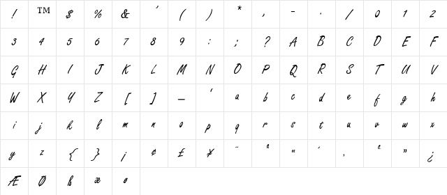 FreestyleScript-ExtraLight Regular Character Map FreestyleScript-ExtraLight Regular Character Map